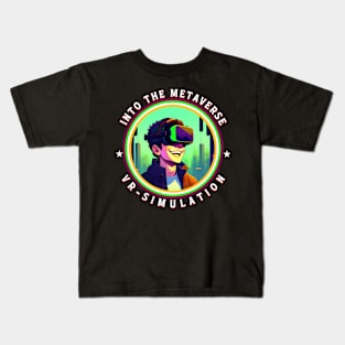 Into The Metaverse VR Stimulation Kids T-Shirt